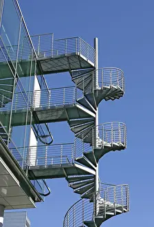 Steel Building Design Stampe: Fire escape