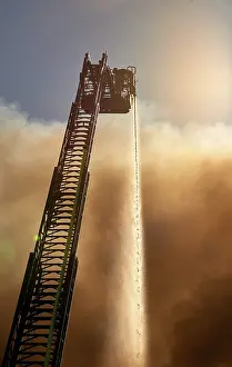 Firefighter At Work Stampe: Firefighter at work