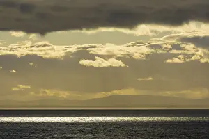 Scotland River Landscape Stampe: Firth of Forth with clouds at sunset