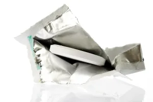 Pharmacy Products Stampe: Fizzy tablet, opened packaging