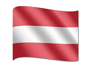European State Flags Stampe: Flag of Austria