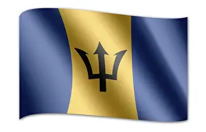 Barbados Flag Stampe: Flag of Barbados