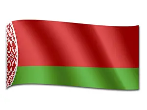 Eastern European National Flags Stampe: Flag of Belarus