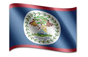 Stampe di La bandiera di Belize, un simbolo nazionale ricco di storia e cultura Belize Stampe: Bandiera del Belize