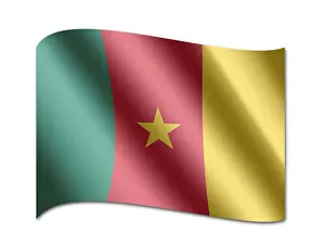 Camerun Stampe: Bandiera del Camerun