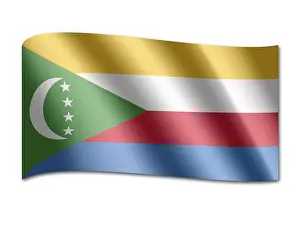 Island Nation Symbols Stampe: Flag of the Comoros