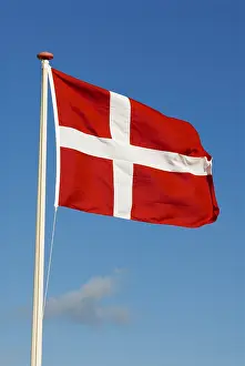 Danish Flag Stampe: Flag of Denmark
