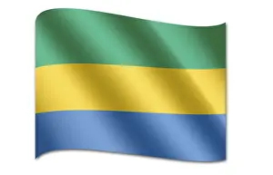 Gabon Flag Stampe: Flag of Gabon