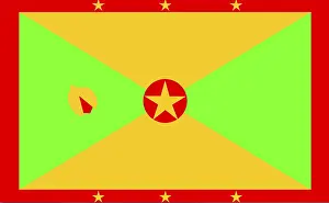 Immagini Correlate Stampe: Bandiera di Grenada