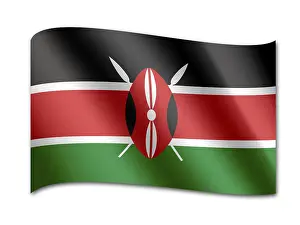 Kenya Flag Stampe: Flag of Kenya