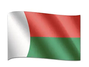 East Africa State Flags Stampe: Flag of Madagascar