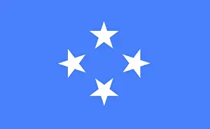Island State Banner Stampe: Flag of Micronesia