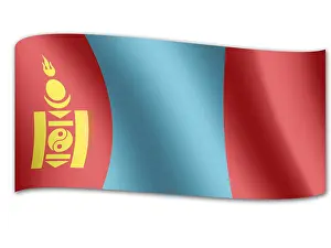 Mongolian Flag Stampe: Flag of Mongolia