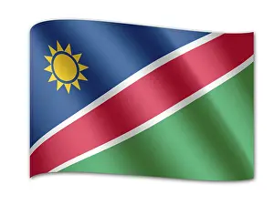 Computer Graphic Flags Stampe: Flag of Namibia