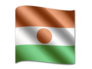 African National Flag Stampe: Flag of Niger