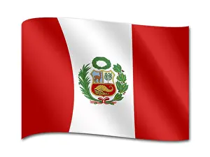 Symbolic State Flags Stampe: Flag of Peru