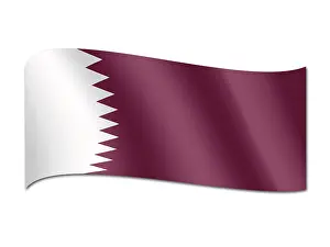 Qatar Flag Stampe: Flag of Qatar