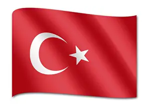 Computer Graphic Flag Stampe: Flag of Turkey