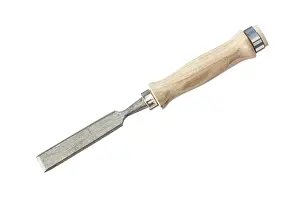 Close Up Construction Equipment Stampe: Flat chisel in front of a white background