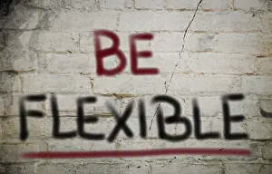Work Life Balance Image Stampe: Be Flexible Concept