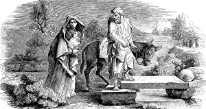 Bible Illustration Stampe: The flight into Egypt, chapter 2