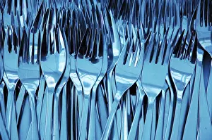 Kitchen Utensil Collection Stampe: Forks