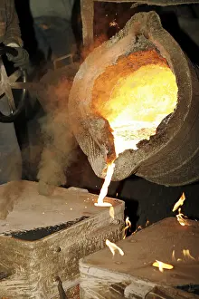 Industrial Plant Stampe: In a foundry