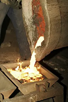 Industrial Plant Stampe: In a foundry
