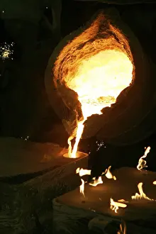 Industrial Plant Stampe: In a foundry