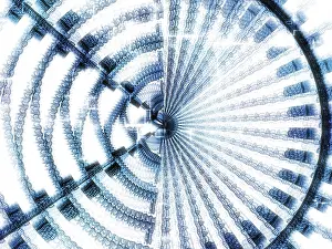 Computer Generated Images Stampe: Fractal disc - abstract computer-generated image