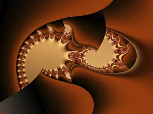 Full Frame Graphic Image Stampe: Fractal object