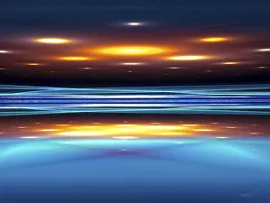 Arte Digitale Stampe: Retroprospettiva frattale sfondo - immagine generata da computer astratta.