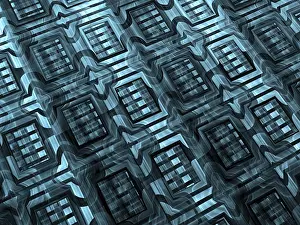 Arte Digitale Stampe: Testura frattale - immagine generata da computer astratta.