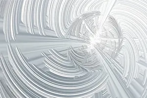 Fractal Background Stampe: Fractal white background - computer-generated image