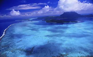 Bora Bora Aerial View Stampe: French Polynesia