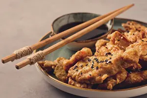 Soy Sauce Appetizer Stampe: Fried meat in batter, deep-fried