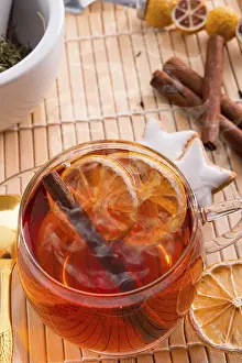 Orange Colored Food Photography Stampe: Fruit tea