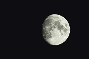Northern Europe Night Shot Stampe: Fullmoon in the black sky, Devon