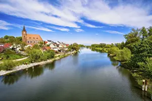 Brandenburg Waterway Stampe: Furstenberg Oder on the Oder-Spree Canal