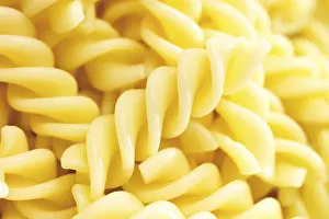 Full Frame Food Photography Stampe: Fusilli, boiled