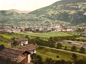 Southern Europe History Stampe: General view of Brixen, Brixanone
