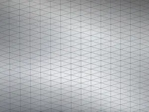 Geometric Patterns Stampe: Geometric layout featuring interconnected triangular patterns on a gray metallic surface