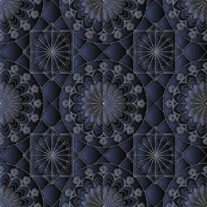 Vector Background Design Stampe: Geometric star pattern, vector background