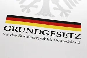 Grundgesetz Germany Stampe: German Basic Law