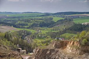 Central Europe Countryside Stampe: Germany, Greiz, Thuringia, Thuringia