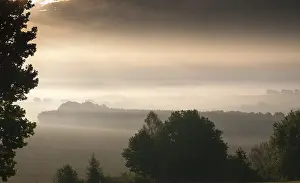 Central European Landscape Stampe: Germany, Greiz, Thuringia, Thuringia