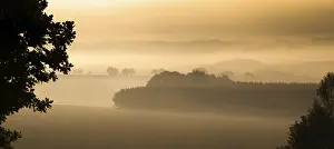 Central European Landscape Stampe: Germany, Greiz, Thuringia, Thuringia