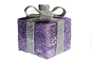 Wrapped Birthday Gift Stampe: Gift box, present