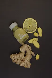 Ginger Root Nutrition Stampe: Ginger, ginger root and ginger shot