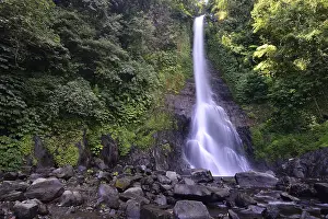 Southeast Asia Nature Stampe: Great Git Git waterfall, central Bali